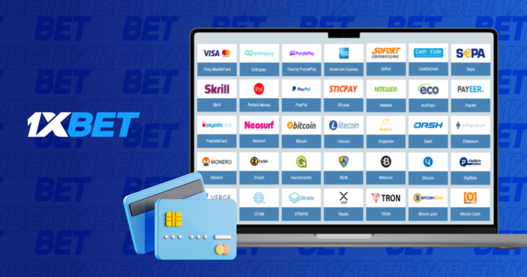 1xBet Métodos de pagamento